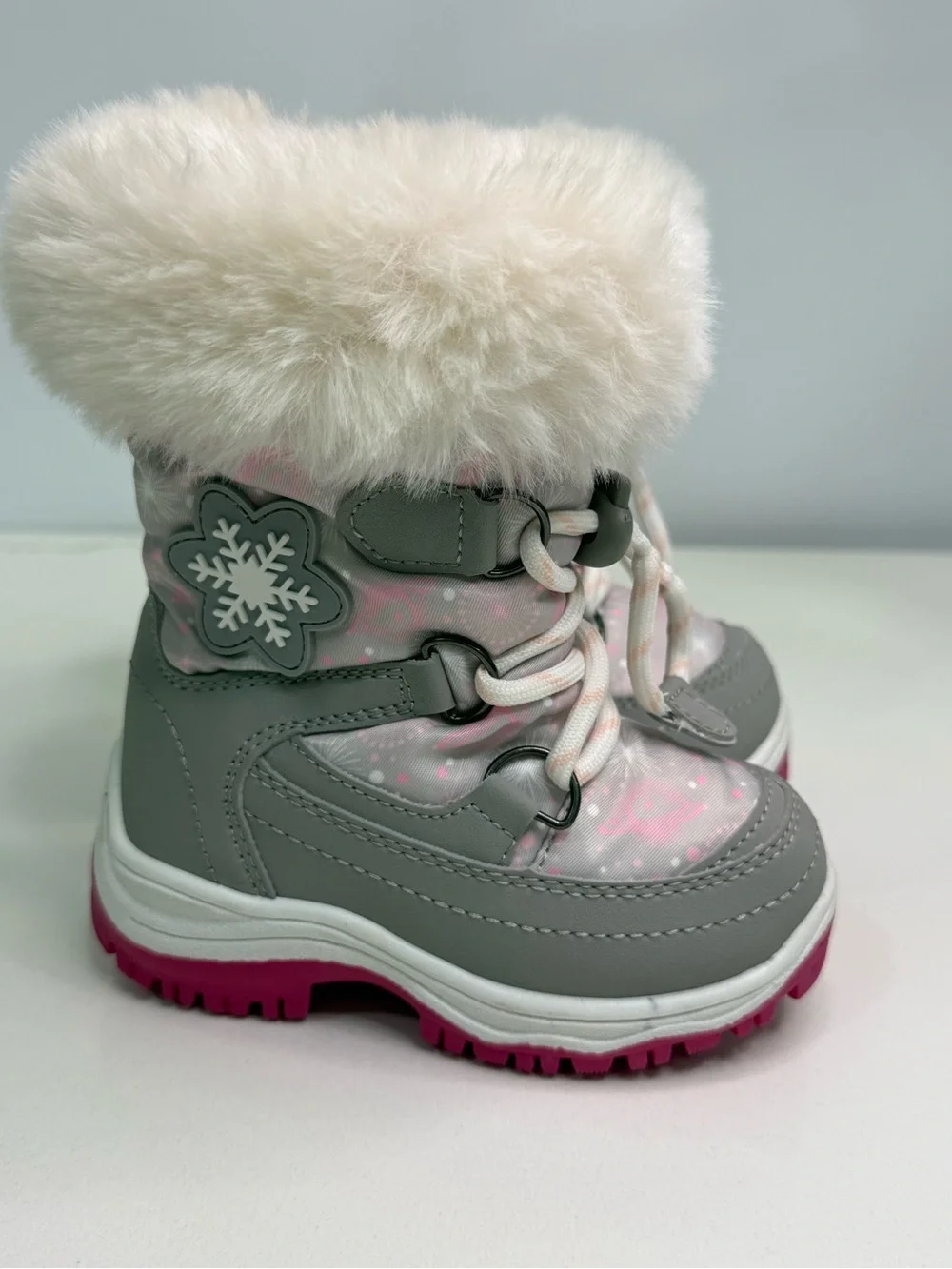 DREAM PAIRS Girls Winter Snow Boots Faux Fur Lined Size 4 Toddler